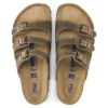 Florida Soft Footbed de cuero engrasado, color marrón tabaco