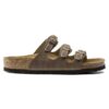 Florida Soft Footbed de cuero engrasado, color marrón tabaco