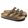 Florida Soft Footbed de cuero engrasado, color marrón tabaco