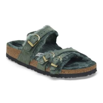 Franca de piel de nubuck y borreguillo