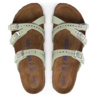 Franca Soft FootbedN Cuero nobuk Matcha