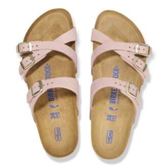 Franca Soft FootbedN Cuero nobuk rosa suave