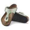 Gizeh Big Buckle de piel nobuk en color matcha