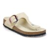 Gizeh con Big Buckle de cuero nobuk natural