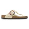 Gizeh con Big Buckle de cuero nobuk natural