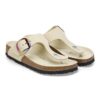 Gizeh con Big Buckle de cuero nobuk natural