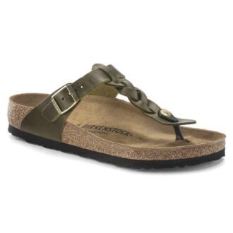 Gizeh de cuero natural trenzado y engrasado