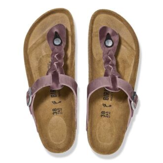 Gizeh de cuero natural trenzado y engrasado
