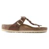 Gizeh de cuero natural trenzado y engrasado