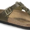 Gizeh de cuero natural trenzado y engrasado
