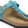 Gizeh de cuero natural trenzado y engrasado