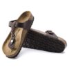 Gizeh de cuero natural trenzado y engrasado