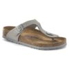 Gizeh Soft Footbed Cuero nobuk Gris paloma