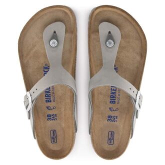 Gizeh Soft Footbed Cuero nobuk Gris paloma