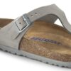 Gizeh Soft Footbed Cuero nobuk Gris paloma