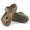 Gizeh Vegan Big Buckle Textil Caqui Desgastado