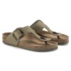 Gizeh Vegan Big Buckle Textil Caqui Desgastado
