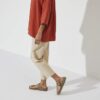 Gizeh Vegan Big Buckle Textil Caqui Desgastado