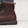 Highwood Lace Mid Hombre Cuero Chocolate