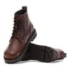 Highwood Lace Mid Hombre Cuero Chocolate