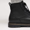 Highwood Lace Mid Hombre Cuero Negro
