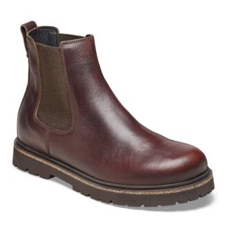 Highwood Slip on para hombre, piel color chocolate