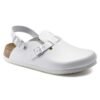 Kay Soft Footbed de cuero blanco