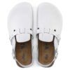 Kay Soft Footbed de cuero blanco