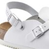 Kay Soft Footbed de cuero blanco
