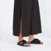 Kyoto de piel nobuck negra
