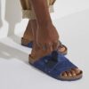 Kyoto de piel nobuk Desert Buck azul índigo