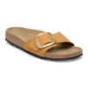 Madrid Big Buckle Cuero Nubuck Naranja Quemado