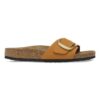 Madrid Big Buckle Cuero Nubuck Naranja Quemado