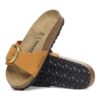 Madrid Big Buckle Cuero Nubuck Naranja Quemado