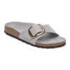 Madrid Big Buckle de charol de piel natural