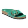 Madrid Big Buckle de charol de piel natural