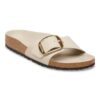 Madrid Big Buckle de charol de piel natural