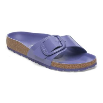 Madrid Big Buckle de charol de piel natural