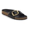 Madrid Big Buckle de charol de piel natural