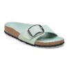Madrid Big Buckle de charol de piel natural