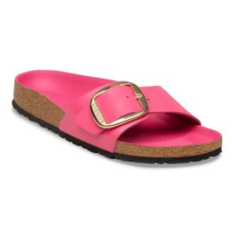 Madrid Big Buckle de charol de piel natural