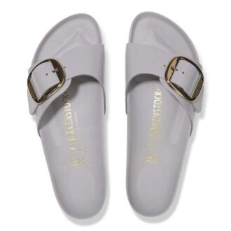 Madrid Big Buckle de charol de piel natural