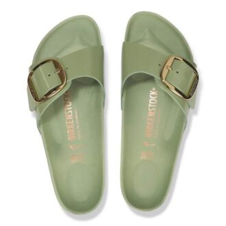 Madrid Big Buckle de charol de piel natural