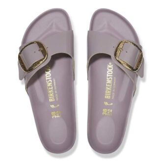 Madrid Big Buckle de charol de piel natural