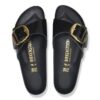 Madrid Big Buckle de charol de piel natural