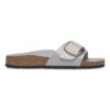 Madrid Big Buckle de charol de piel natural