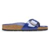 Madrid Big Buckle de charol de piel natural