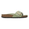 Madrid Big Buckle de charol de piel natural