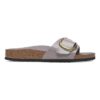 Madrid Big Buckle de charol de piel natural