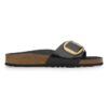 Madrid Big Buckle de charol de piel natural